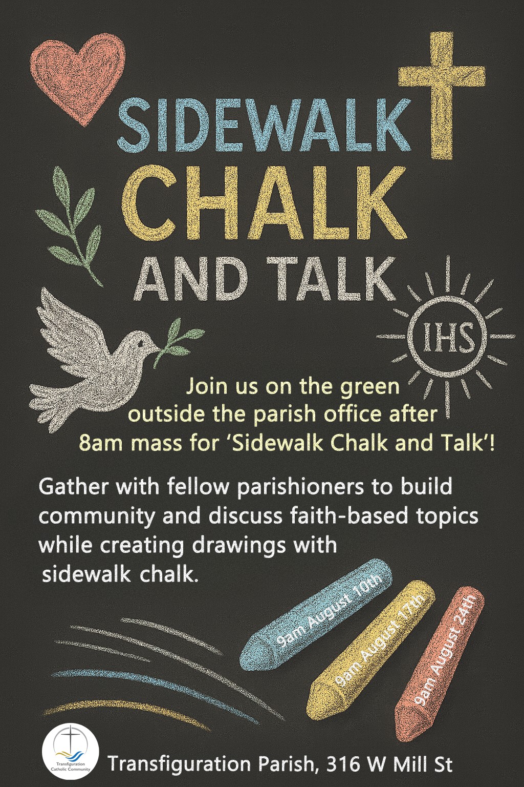 Sidewalk Chalk & Talk Event