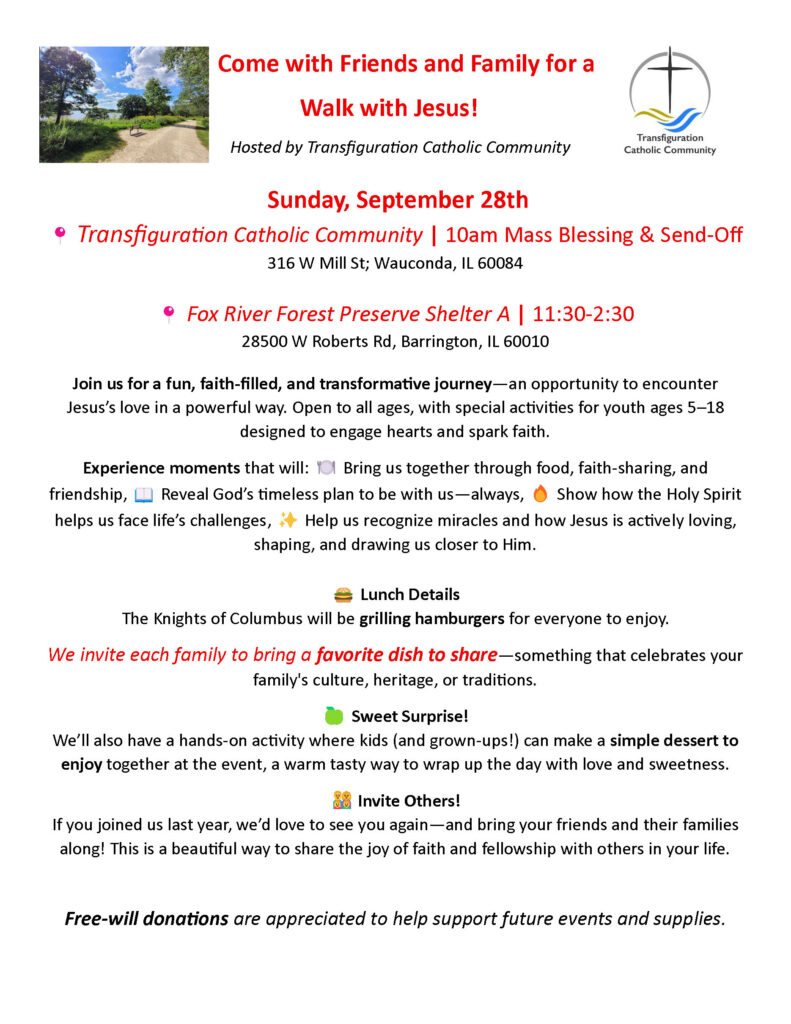 Family Emmaus Walk Flier