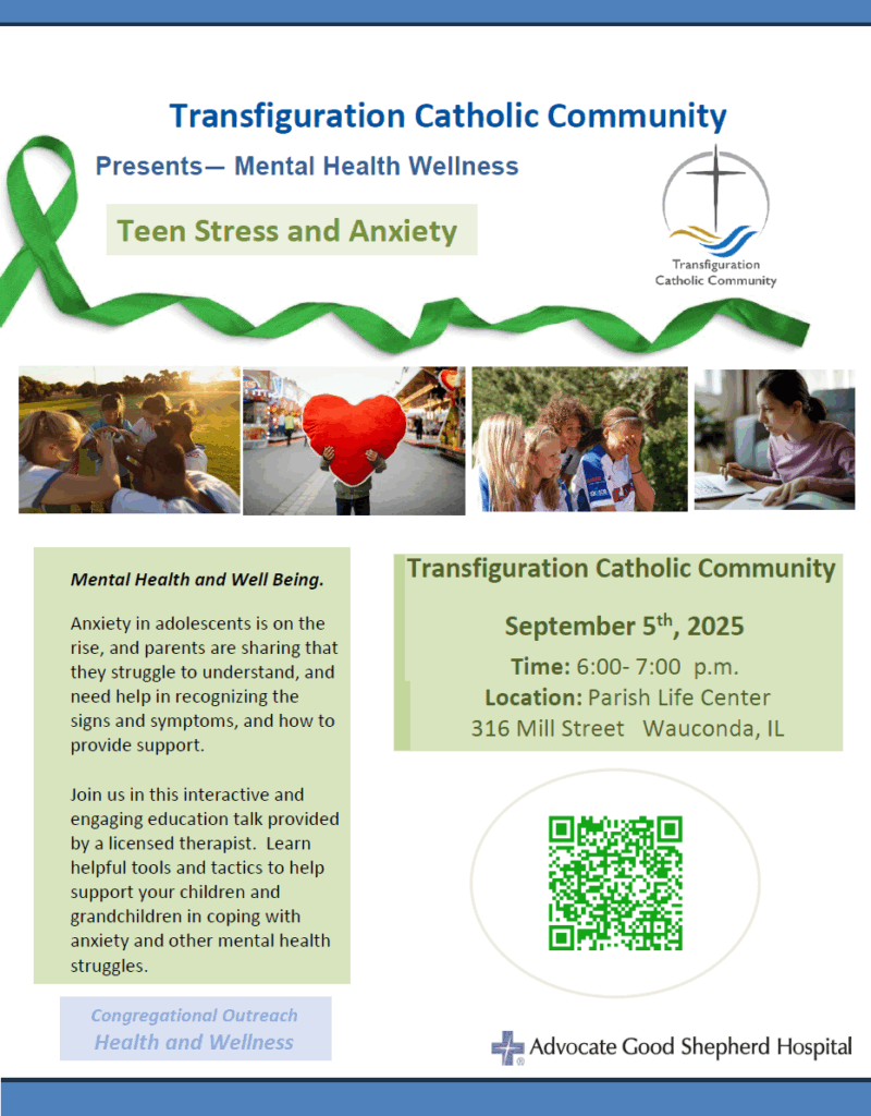 Teen Stress & Anxiety Wellness Flyer