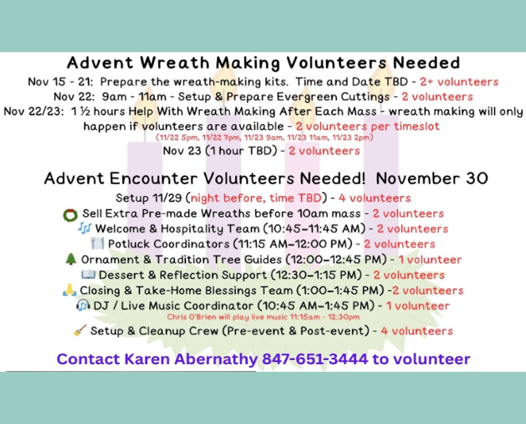 Advent Wreath Project Information